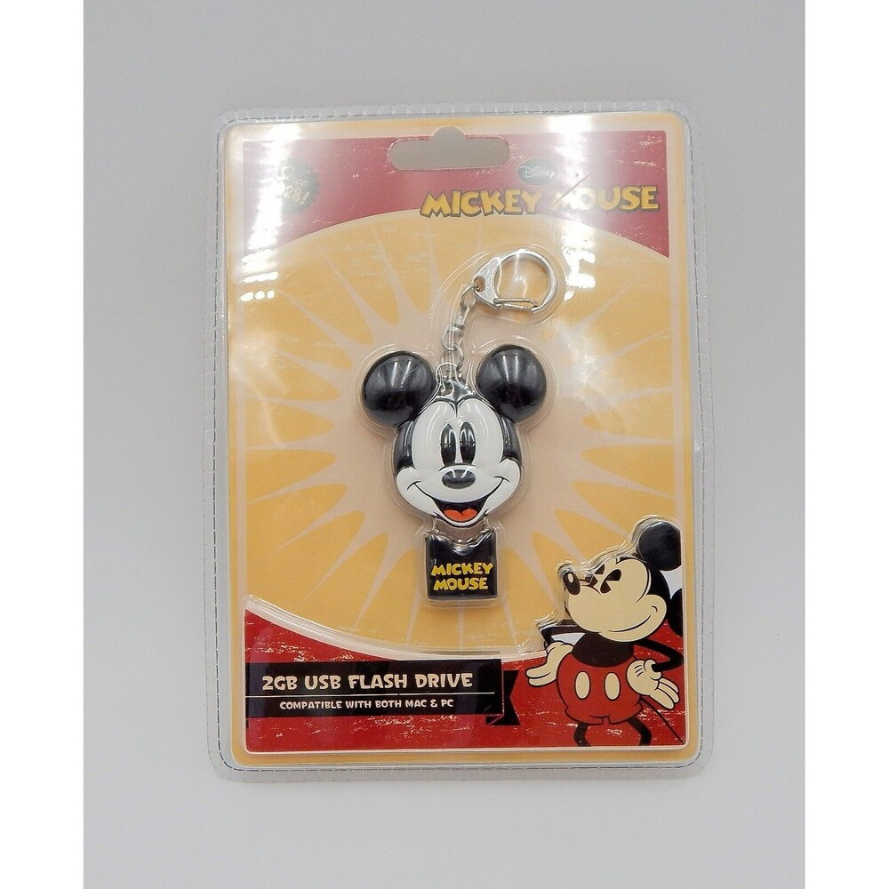 Disney Mickey Mouse 2GB USB Flash Drive PC and MAC Compatible Packaged Sakar